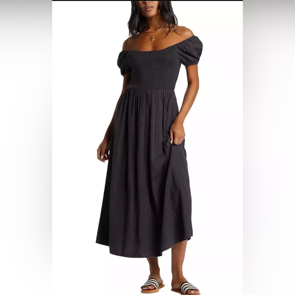 Caroline Constas Black Midi Dress